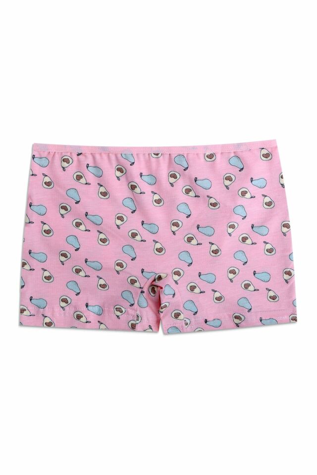 Kız Çocuk Tavşan Baskılı Pamuklu Atlet Boxer Takım 4022-3 - 9-11 Yaş