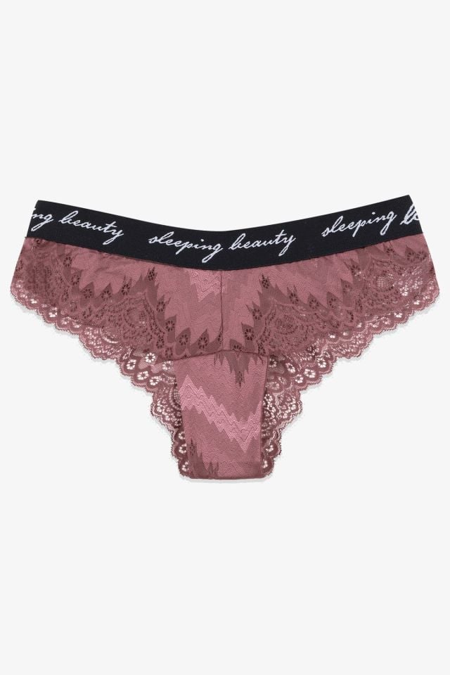 Kadın 4'lü Yazılı Lastikli Dantelli Fantezi Külot siyah-bordo-petrol-glkurusu - M