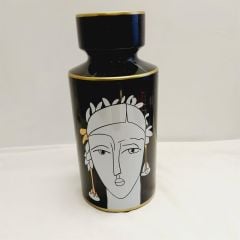 Luckyart Küpeli Kadın Boğumlu Vazo 33 Cm