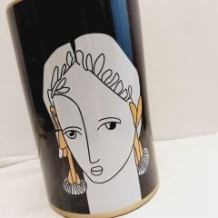 Luckyart Küpeli Kadın Boğumlu Vazo 33 Cm