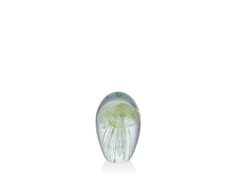 Jellyfish Green Glass Decor