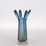 Fingers Blue Glass Vase