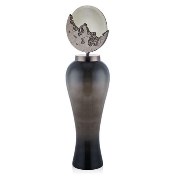 Glass Tall Bottle Large Olive Green