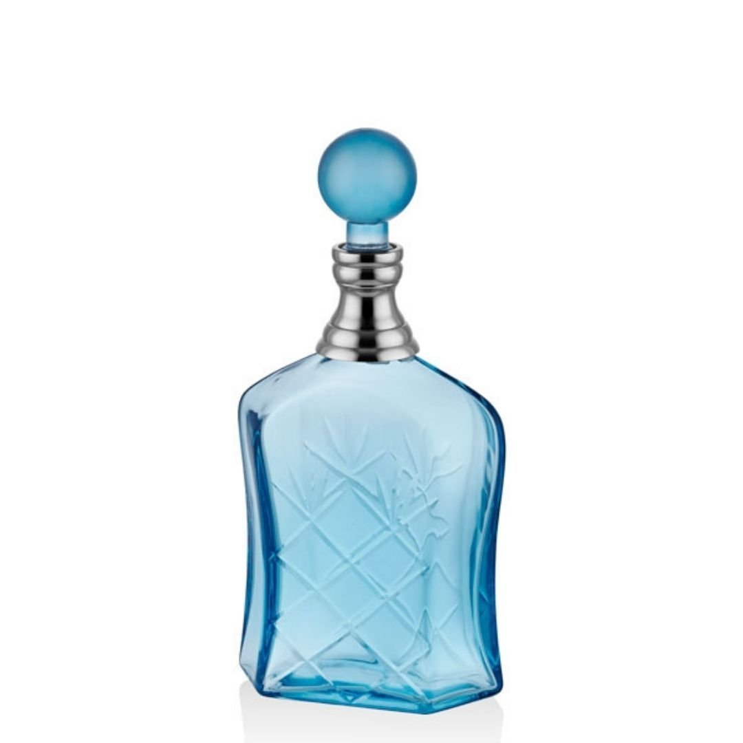 Rectangular blue bottle (sürahi)