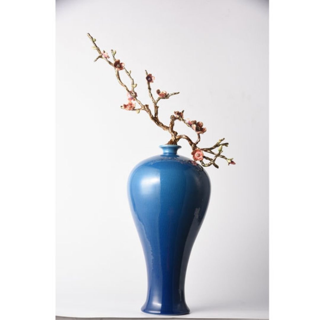 Lamedore  Vase  Shape Blue Big Decor  42X22X75 CM