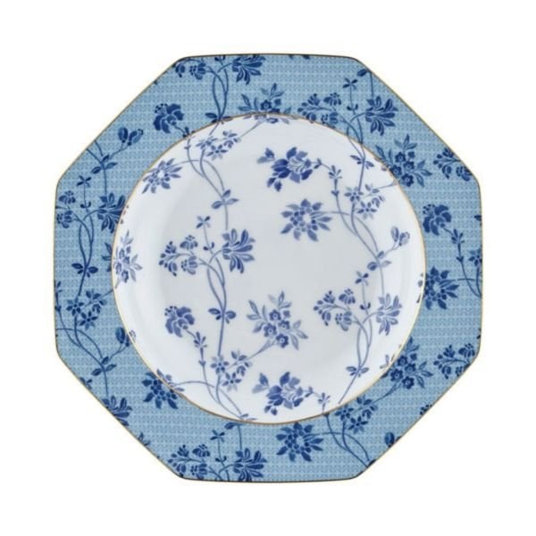 Tea Delight Soup Plate  Regency Damask Blue (Yemek Tabağı 21,5 cm  )