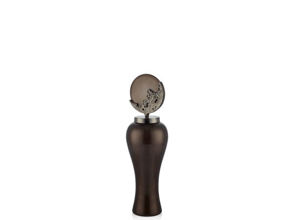 Glass Dust Glass Bottle  75 cm Small ( Antik Kahve )