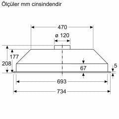 Siemens LB73NAA30 Gömme Aspiratör