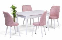 OVAL KELEBEK MASA TAKIMI 80*130