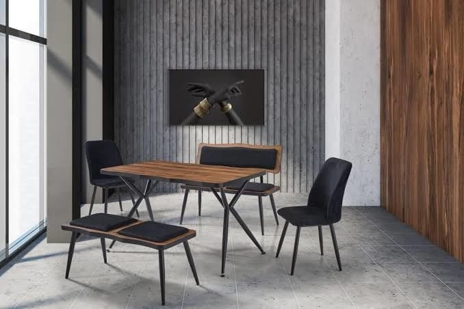 ARYA CEVİZ - SİYAH BANKLI TAKIM