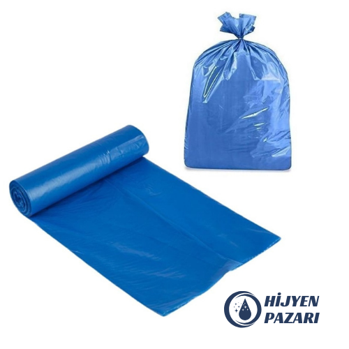 Jumbo Boy 80x110 Kalın Mavi Çöp Torbası 10 Adet