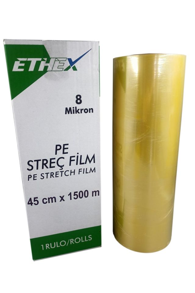Ethex PE Streç Film 45x1500 Metre 8 Micron