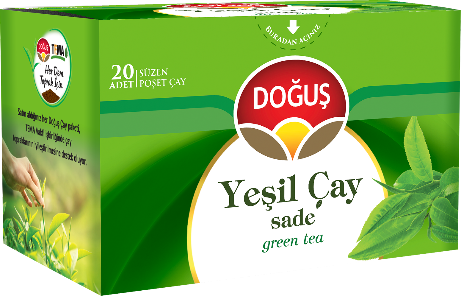 Doğuş Yeşil Çay Sade 20 li