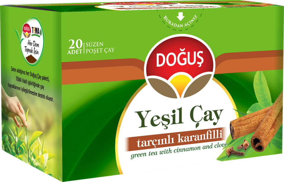 Doğuş Yeşil Çay Tarçınlı Karanfilli 20 li