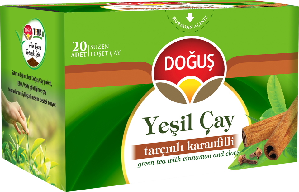 Doğuş Yeşil Çay Tarçınlı Karanfilli 20 li