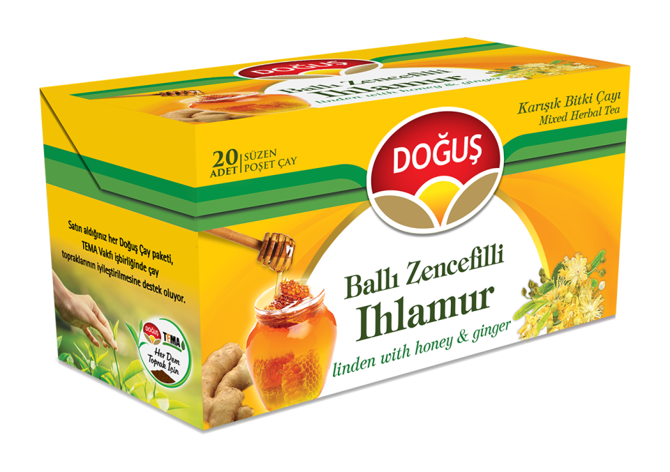 Doğuş Ballı Zencefilli Ihlamur Bitki Çayı 20 li