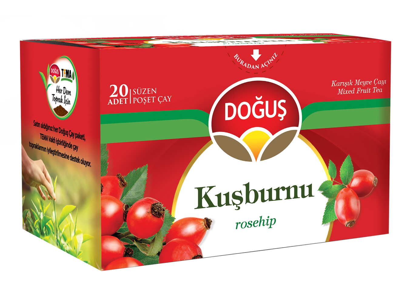 Doğuş Kuşburnu Bitki Çayı 20 li