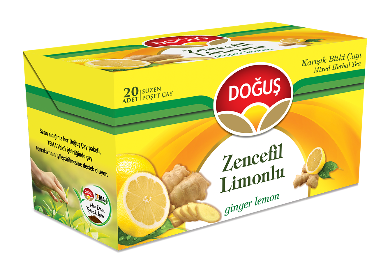 Doğuş Zencefil Limonlu Bitki Çayı 20 li