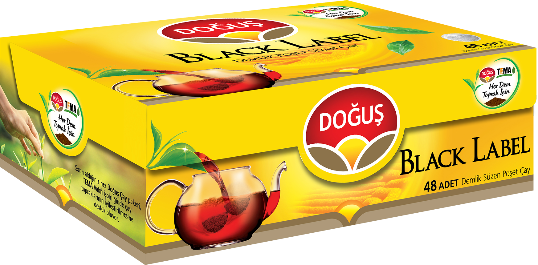 Doğuş Black Label Demlik Poşet Çay 48 li