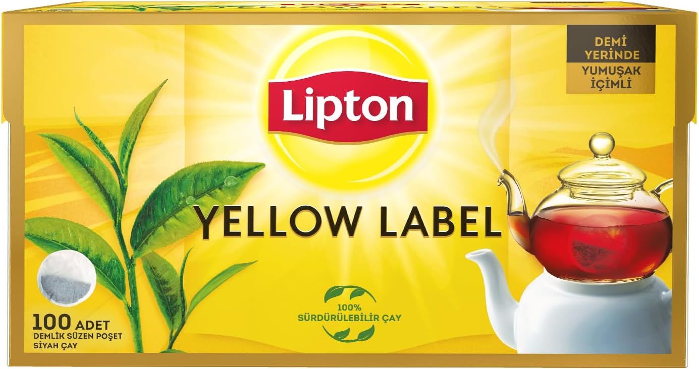 Lipton Yellow Label Demlik Poşet Çay 100 lü