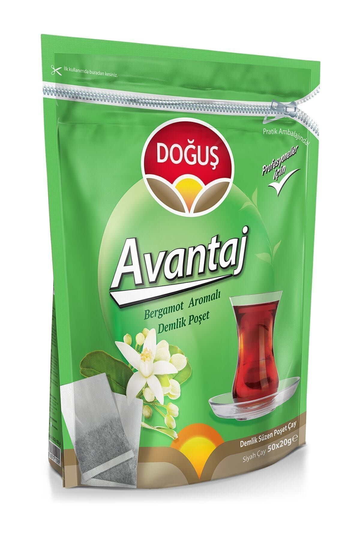 Doğuş Avantaj Bergamot Aromalı Demlik Poşet Çay 50x20gr