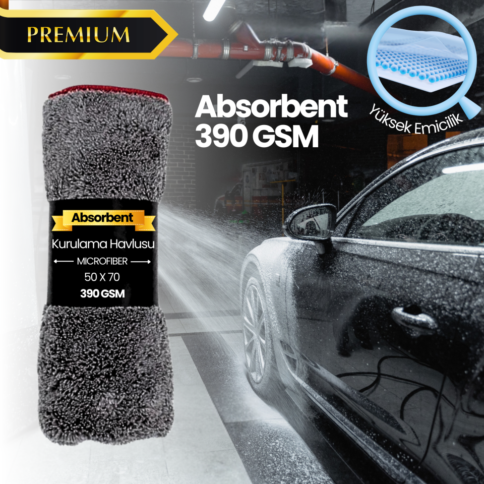 Absorbent 390 GSM Kurulama Havlusu 2 li