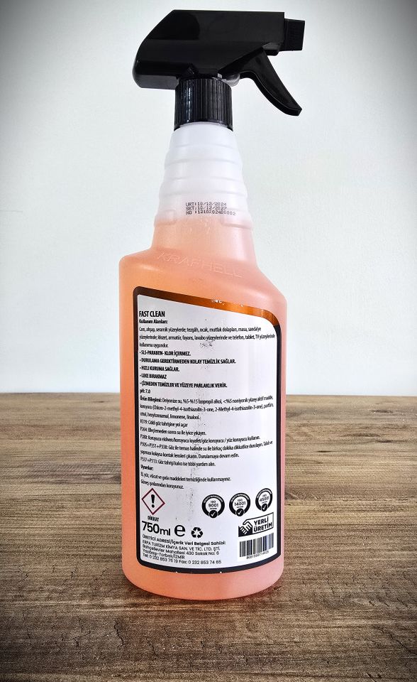 Krafhell Fast Clean Yüzey Temizlik Solüsyonu 750 ml