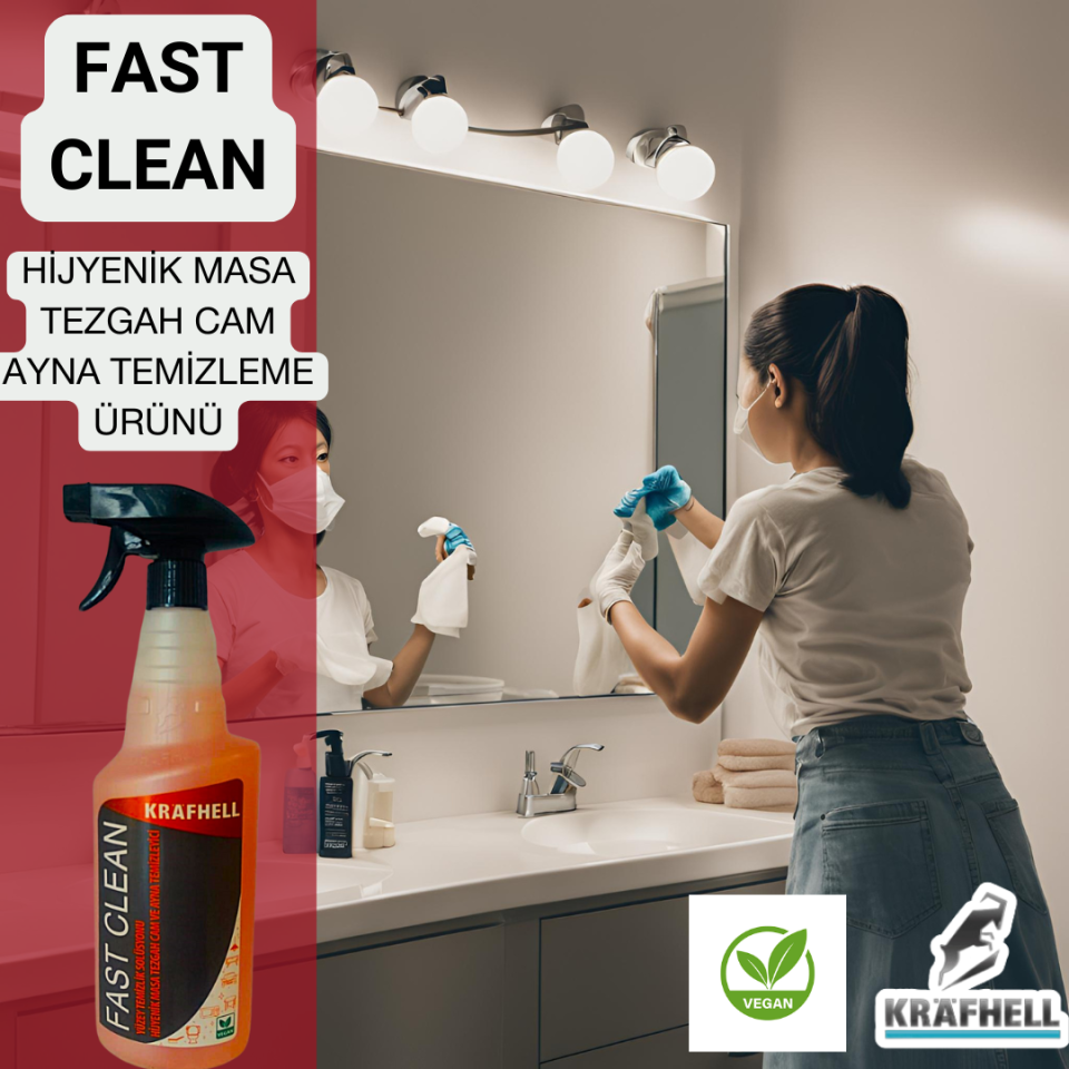 Krafhell Fast Clean Yüzey Temizlik Solüsyonu 750 ml