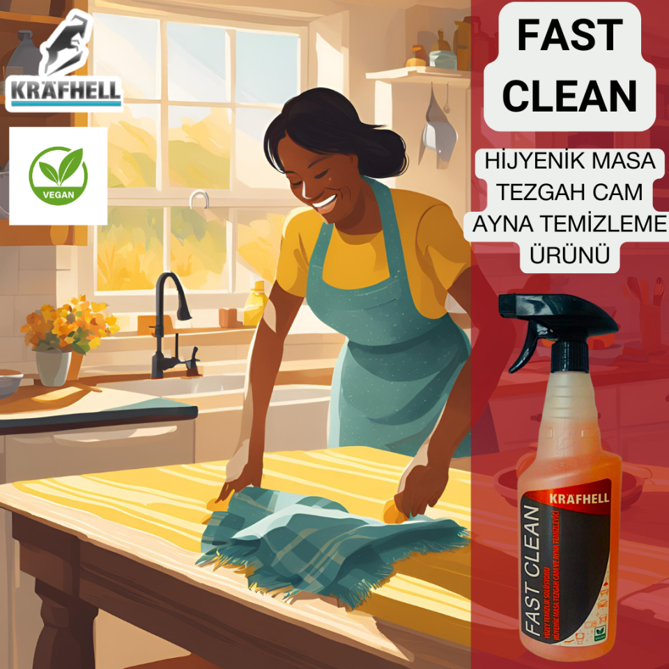 Krafhell Fast Clean Yüzey Temizlik Solüsyonu 750 ml