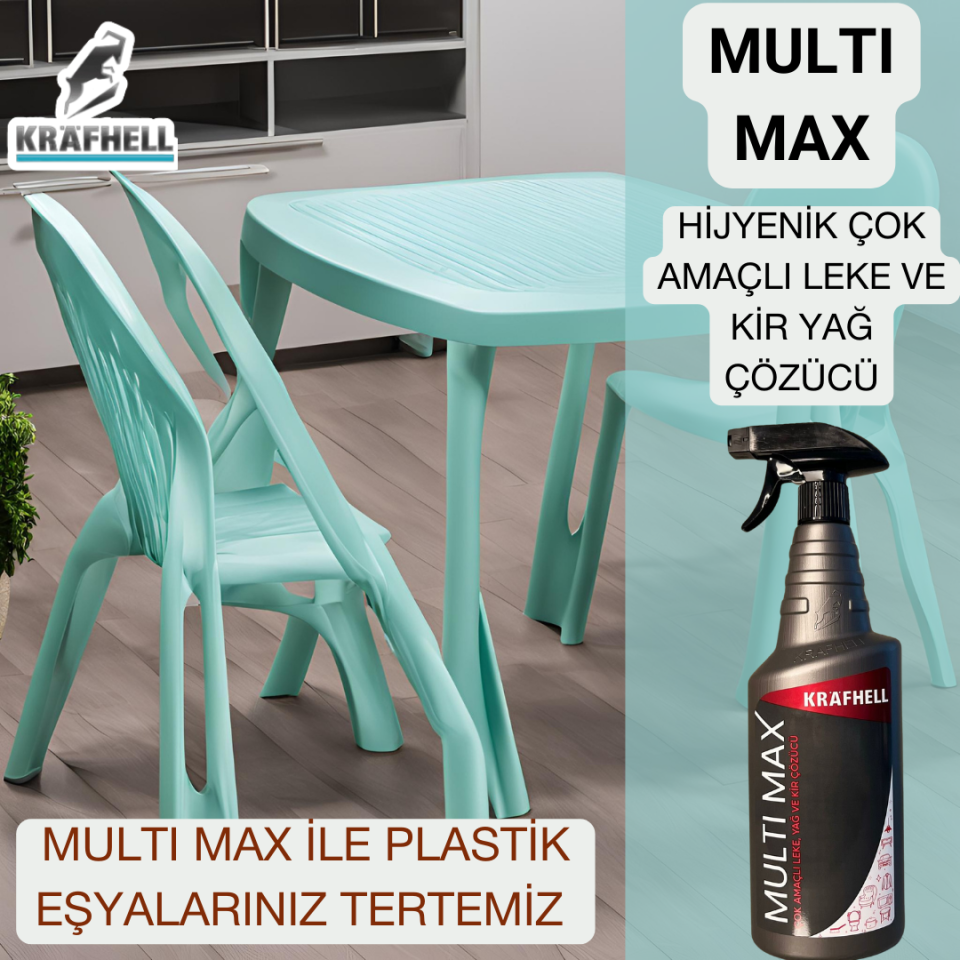 KRAFHELL Multimax Hijyenik Çok Amaçlı Leke Ve Yağ Kir Çözücü 750 ml