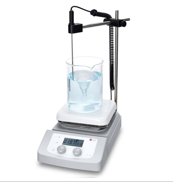 DLab  Isıtıcı Tabla Hot Plate 380 ℃ 5 Litre ( Sıcaklık Sensörü ve Stand Dahildir) HP380 Pro Set 2