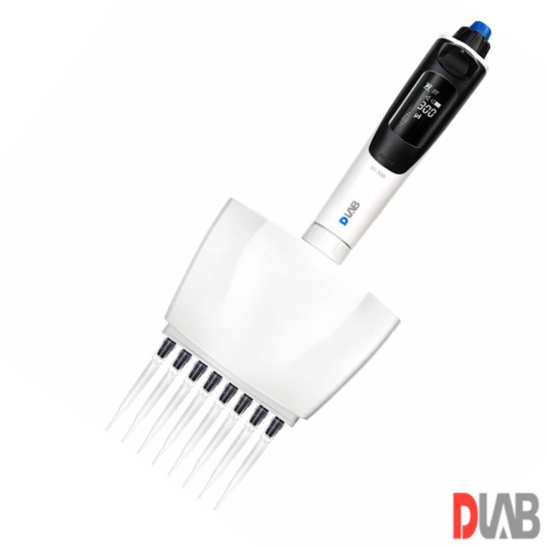 DLab  dpette⁺ 8 Kanallı Dijital Ekran Elektronik Pipet 30-300 µl