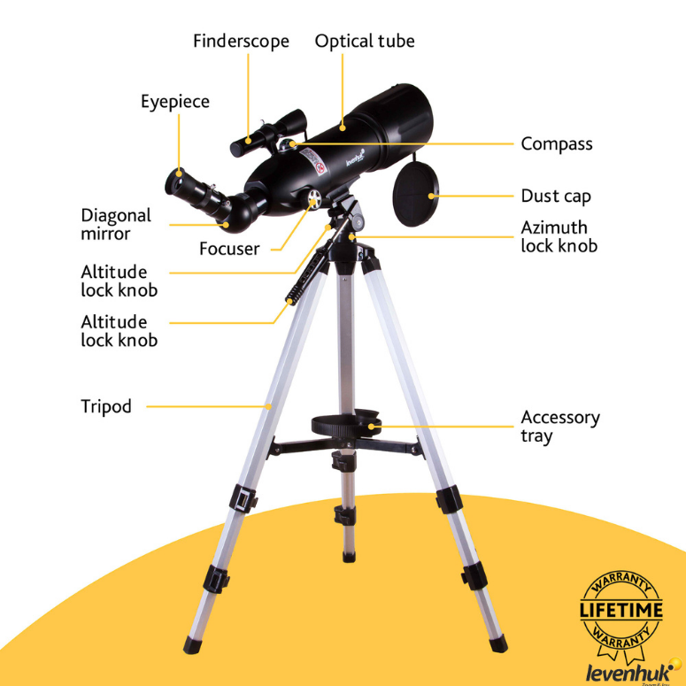 LEVENHUK Skyline Travel 80 Teleskop 72053