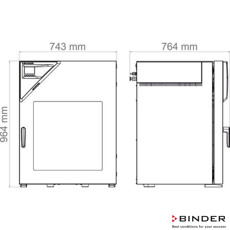 Binder Vakum Etüv 115 Litre +15°C ... +200°C ( Yanici Solventler İçin ) VDL 115