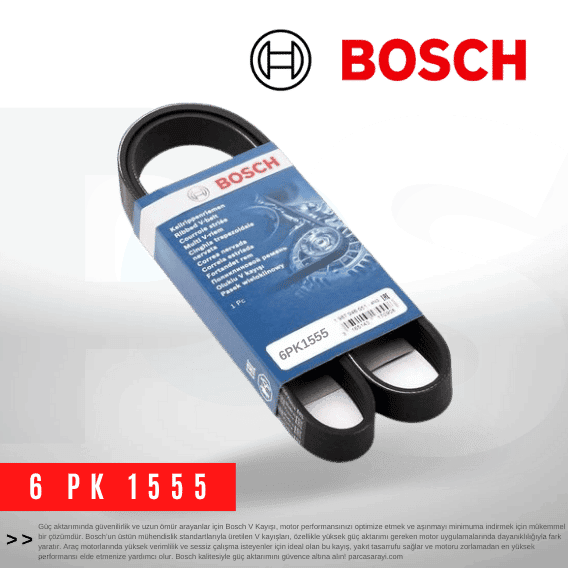 Bosch 6PK1555 V Kayış - T6 2.0 TDI - OEM: 1987947949, 03L903137AC