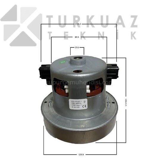 Motor BT 13 Sunny, Goldmaster, Conti, Fantom 850W Karaca Vantuz SRV 13