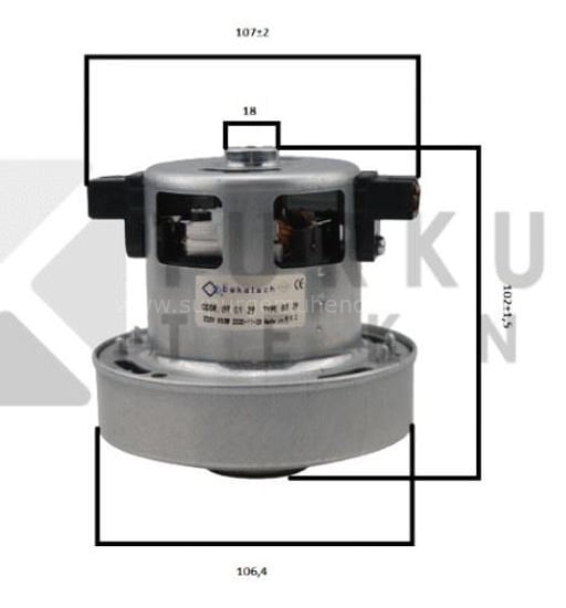 Motor Bt 29 Philips Arç Universal  Yeni Küçük 800w / Tm