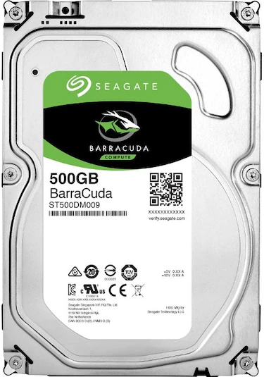 Seagate BarraCuda ST500DM002 SATA 3.0 7200 RPM 3.5'' 500 GB Harddisk