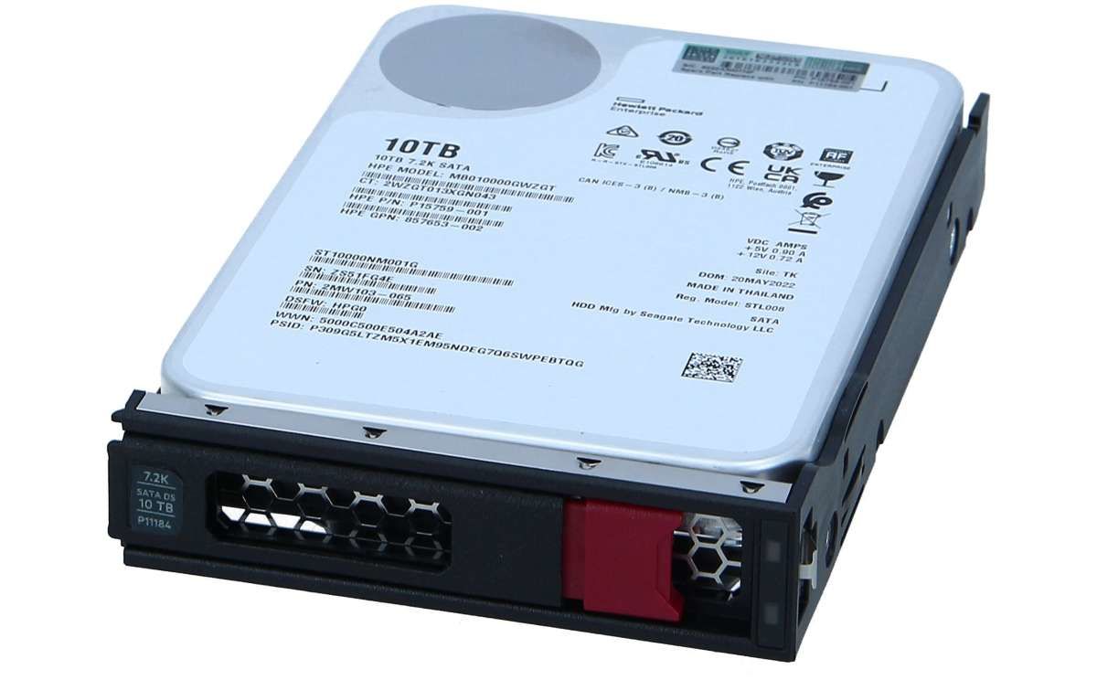 HPE Hewlett Packard 10TB 7/24 Harddisk - MB010000GWZGT