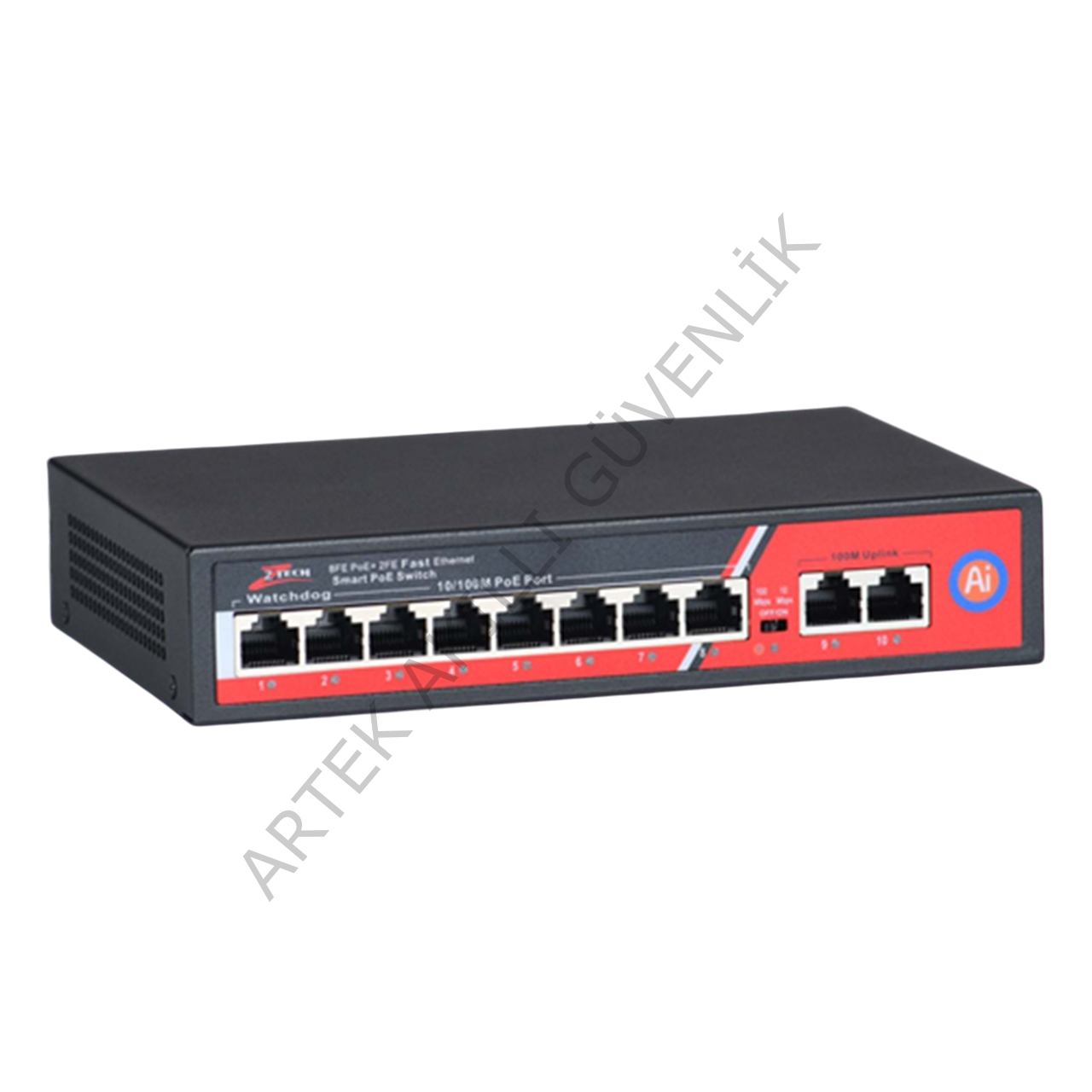 Ztech ZR-1008 8+2 Port PoE Switch