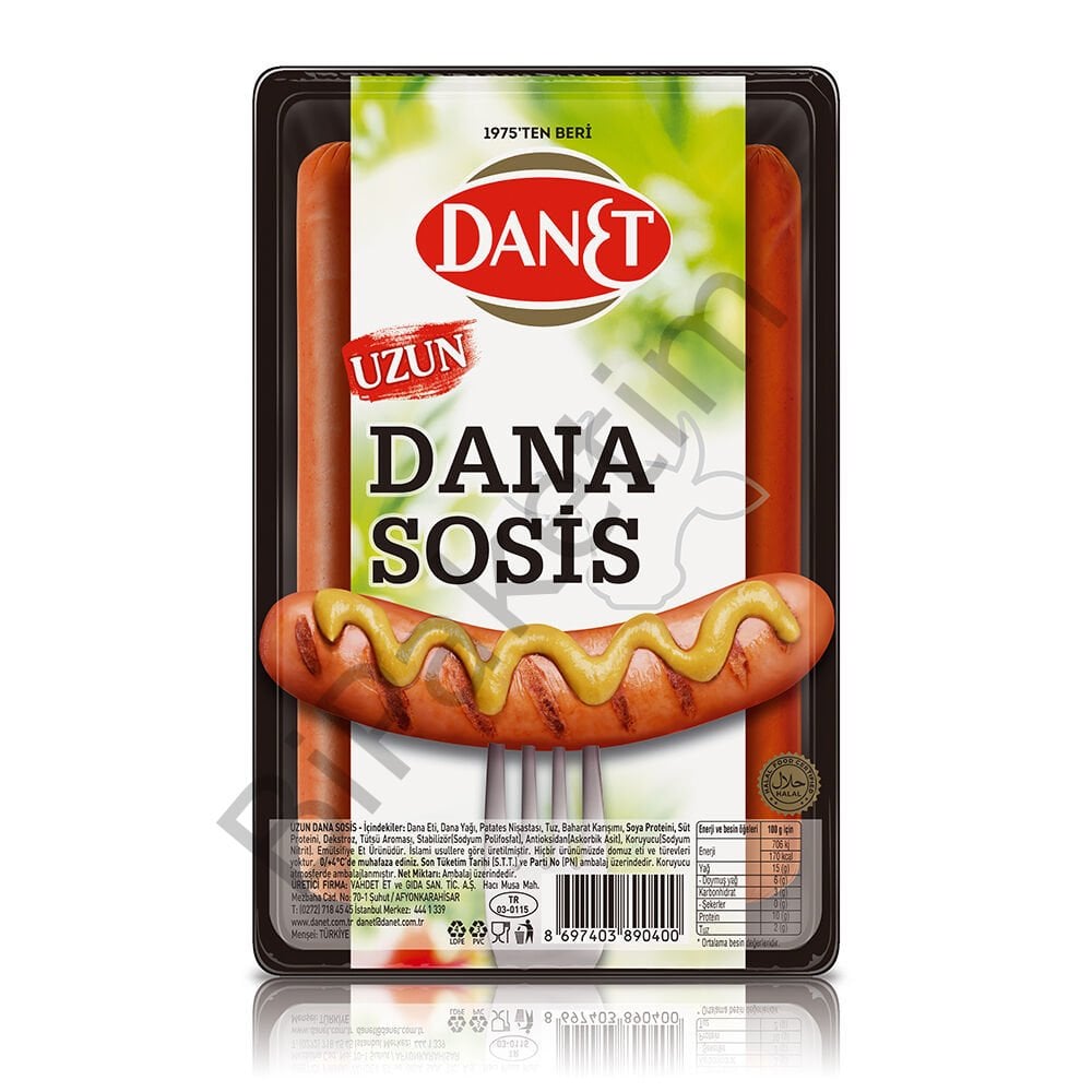 Danet Dana Sosis Uzun 250 Gr