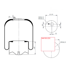 344183-23C KOMPLE KÖRÜK ( METAL PİSTONLU )