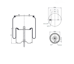 344913-1C KOMPLE KÖRÜK ( METAL PİSTON )