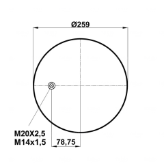 34113-150-C KOMPLE KÖRÜK  (METAL PİSTONLU) - (MERITORROR-HENDRICKSON)