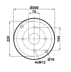 34113-150-C KOMPLE KÖRÜK  (METAL PİSTONLU) - (MERITORROR-HENDRICKSON)