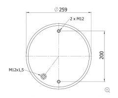 342244-CPL KOMPLE KÖRÜK (PLASTİK PİSTONLU) - (MERITOR)