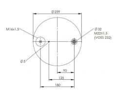 346122-2CPL KOMPLE KÖRÜK ( PLASTİK PİSTONLU ) - (MERCEDES)