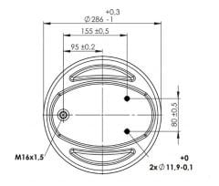 343608-S SERVİS TİPİ KÖRÜK ( LASTİK KÖRÜK ) PİSTONSUZ
