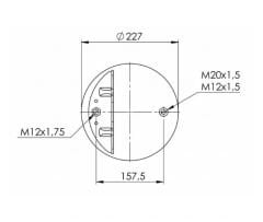 34231P-S  SERVİS TİPİ KÖRÜK ( LASTİK KÖRÜK ) PİSTONSUZ
