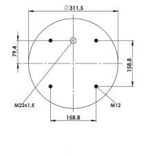 343138-S SERVİS TİPİ KÖRÜK - ( PİSTONSUZ )